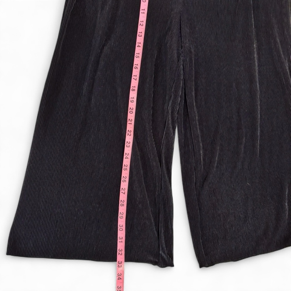 Ellen Tracy Women’s Medium Navy Smocked Waist Wide Leg Pants - Picture 5 of 6